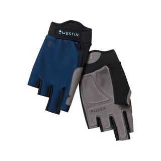 Westin Rukavice Drip Upf Half Finger Glove Petrol Blue