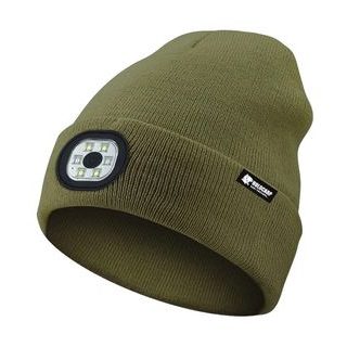Holdcarp Zimní čepice LED Light Beanie zelená