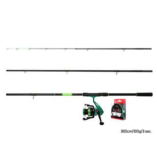 Delphin Feederový set GreenFeed 330cm 100g + 3T + 0,261mm