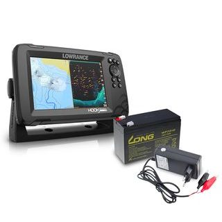 Lowrance Echolot Hook Reveal 7 se Sondou HDI 50/200khz + baterie + nabíječka ZDARMA