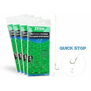 Zfish Návazec Method Feeder Rig Quick Stop Braid 5ks