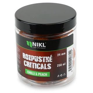 Nikl Rozpustné Criticals boilie Chilli & Peach 250ml