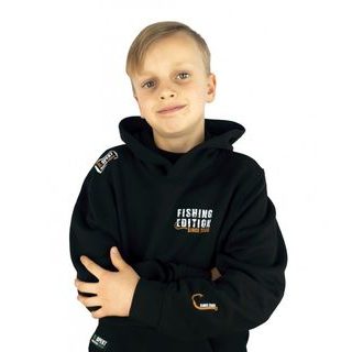 R-Spekt Dětská mikina s kapucí Fishing Edition black