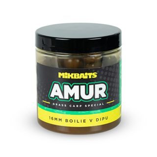 Mikbaits Boilie v dipu Amur range 250ml