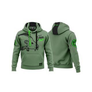 Hotspot Design Mikina Fishing Mania zelená