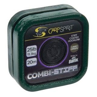 Carp Spirit Šňůra Combi Stiff Coated Braid Camo Green 20m