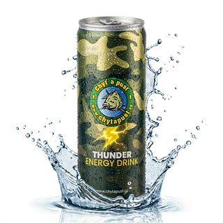 Chyť a pusť Energetický drink Thunder 250ml