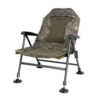 Trakker Křeslo komfortní s područkami Levelite Camo Longback Recliner