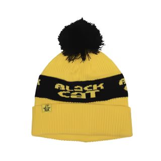 Black Cat Čepice Yellow Bobble Hat
