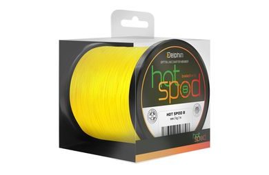 Delphin Šňůra HotSPOD 8 Žlutá 0,14mm 9,6kg 300m