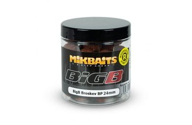 Mikbaits Rozpustné boilie BigB Broskev Black pepper 250ml