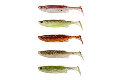 Savage Gear Gumová nástraha Fat Minnow T-Tail Clearwater Mix 5ks