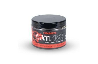 Mikbaits Boilie v dipe Catfish sumec Pečeň Halibut 500ml