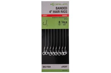Korum Hotové návazce Banded Hair Rigs 4" 8ks