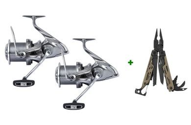 Shimano Naviják Aero Technium Magnesium 14000 XSD 2ks + Leatherman Kleště Signal Zdarma!