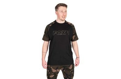 Fox Triko Black / Camo Outline T-Shirt