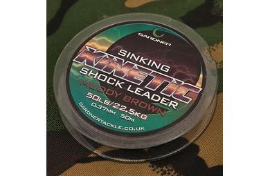 Gardner Splétaná šňůra Kinetic Shock Leader 0.37mm 50lb 50m