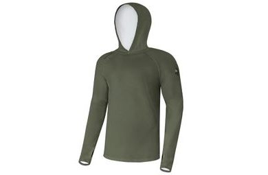 Giants fishing Funkčné tričko s dlhým rukávom UV50+ Hoodie Dark Green
