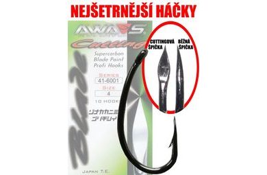 Awa-S Háčiky Cutting Blade 6001 Black Nickel 10ks