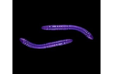 Libra Lures Fatty D’Worm Purple with Glitter