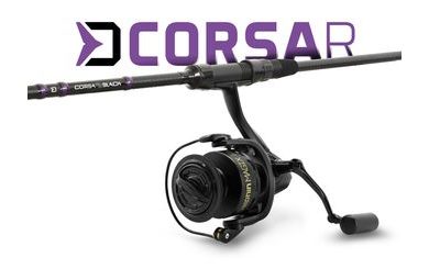 Delphin Kaprársky set CorsaBLACK Nero 3,6m 3lb 2diel + navijak 6T + 0,30mm