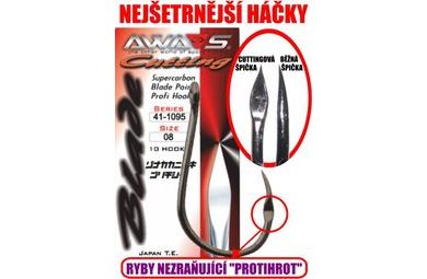 Awa-S Háčiky Cutting Blade 1095 (bezprotihrotu) Black Nickel 10ks