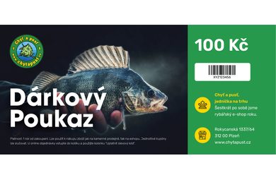 Chyť a pusť Dárkový poukaz 100 Kč