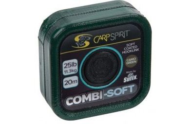 Carp Spirit Šňůra Combi Soft Coated Braid Camo Green 20m