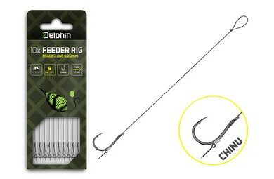 Delphin Feederový návazec Braided Sting - Chinu 10ks