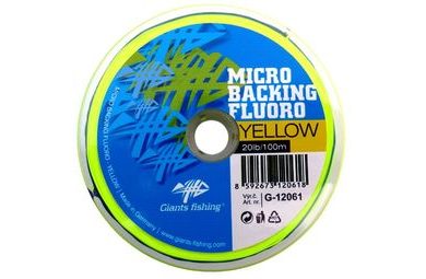 Giants Fishing Micro Backing Fluoro-Yellow 20lb 100m