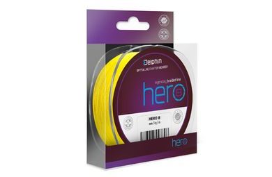 Delphin Šňůra Hero 8 fluo žlutá