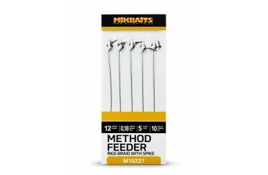 Mikbaits Method Feeder nadväzce z pletenej šnúrky s hrotom 5ks