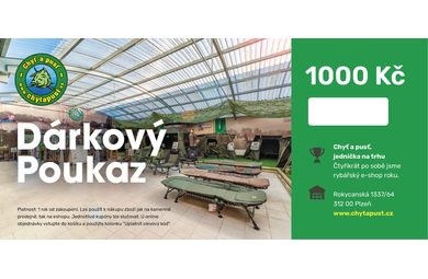 Chyť a pusť Dárkový poukaz 1000 Kč