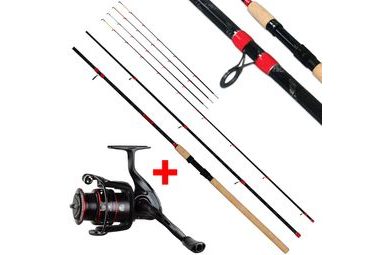 Giants fishing Prut Fluent MK2 Feeder 3,3m 90g + Naviják Gaube FD 4000