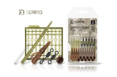 Delphin Set kaprařských montáží sCAMO Total CARP 10 setů