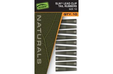 Fox Převleky Edges Naturals Slik Lead Clip Tail Rubber Size 10 10ks