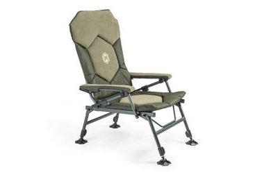 Trakker Křeslo komfortní s područkami Levelite Camo Longback Recliner