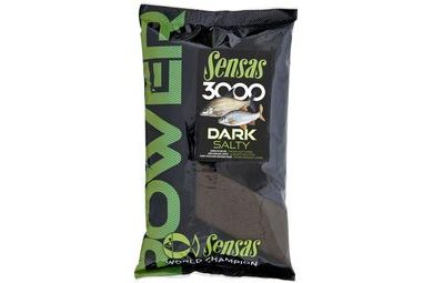 Sensas Krmítková zmes 3000 Power Dark Salty 1kg