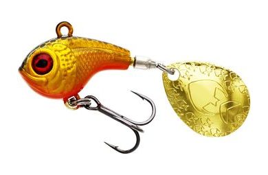 Westin Třpytka DropBite Spin Tail Jig Gold Rush