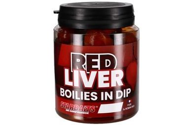 Starbaits Boilies v dipe Red Liver 150g