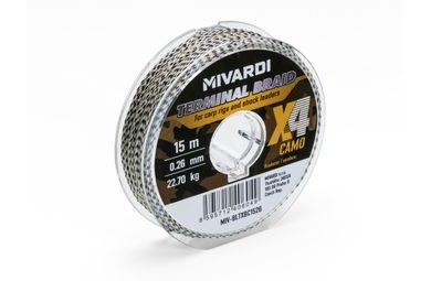 Mivardi Šňůra Terminal X4 braid camo 15m