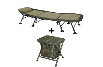 Giants fishing Lehátko Deluxe FX 8Leg + Skladací stolík s taškou ZADARMO!