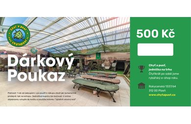 Chyť a pusť Dárkový poukaz 500 Kč