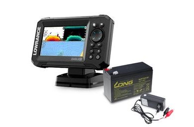 Lowrance Echolot Eagle 5 so sondou 83/200 HDI + batéria + nabíjačka ZADARMO