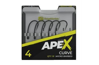RidgeMonkey Háčiky Ape-X Curve Barbed 10ks