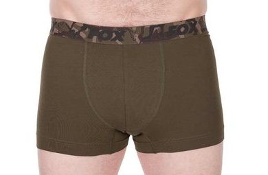 Fox Trenýrky Boxer Shorts Khaki/Black 2ks