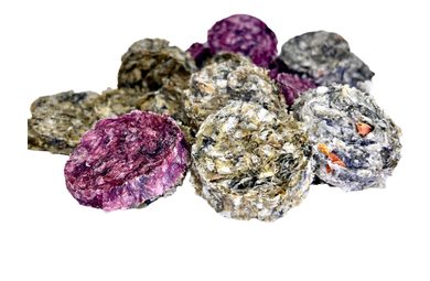 LK Baits Pet Luxusní medailonky ze sušené tresky s brusinkami, mrkví, dýní 40g