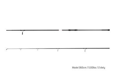 Delphin Prút Bomber 380cm 5.00lb 2-dielny