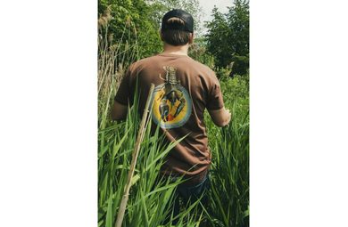 Fox Tričko Black / Camo Logo T-Shirt