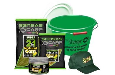 Sensas Akční kbelík Carp Paste Pellets Corn